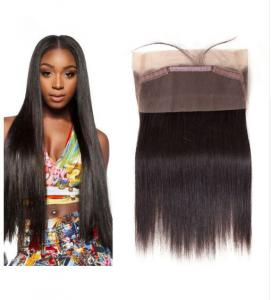 China 360 Lace Frontal Closure 100% Real Human Hair Extensions Straight For Ladys on sale