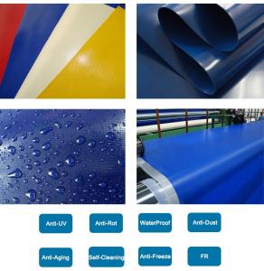 China 500gsm PVC Laminated Tarpaulin Waterproof PVC Coated Polyester Tarpaulin on sale