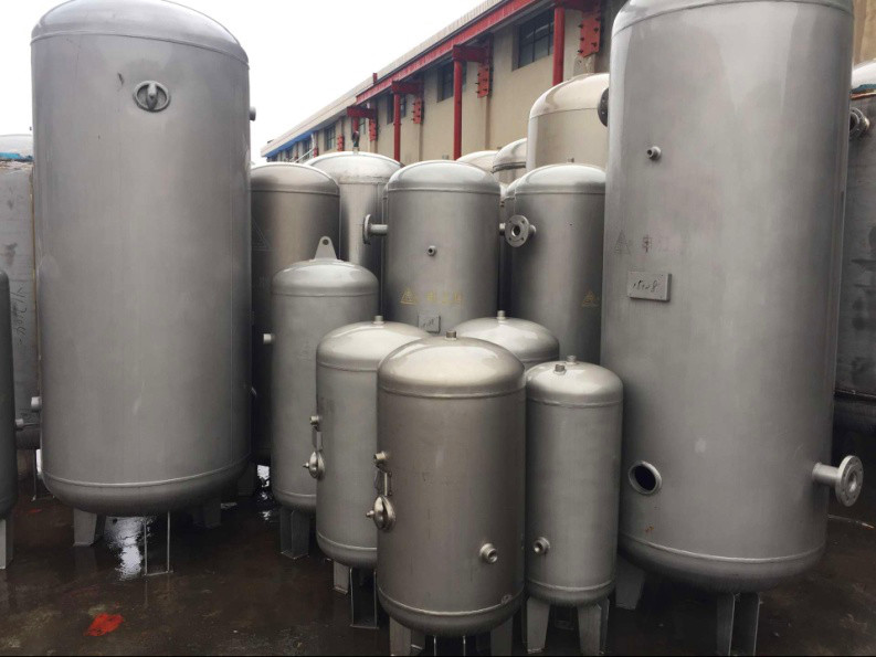 Cheap Vertical Stainless Steel Low Pressure Air Tank Frosting / Polishing Surface Treatment for sale