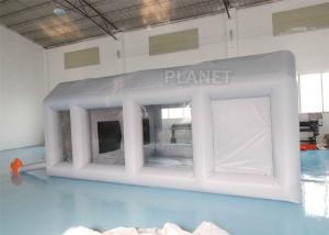 Cheap Grey Moveable Inflatable Car Paint Spray Booth With Filter System 6x4x2.5m for sale