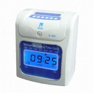 Cheap Punch Card Clock with Backup Battery and Recording Fuction for sale