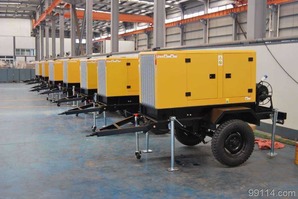Cheap Rain - Proof Trailer Mounted Diesel Generator Set With FG Willsion OEM Engine for sale