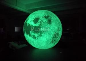 Cheap Colorful Changing Large Inflatable Moon Ball 3m Dia Customized for sale