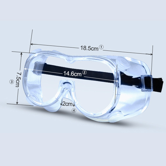 Cheap Transparent Eye Protection Goggles , Surgical Medical Safety Glasses Anti Virus for sale