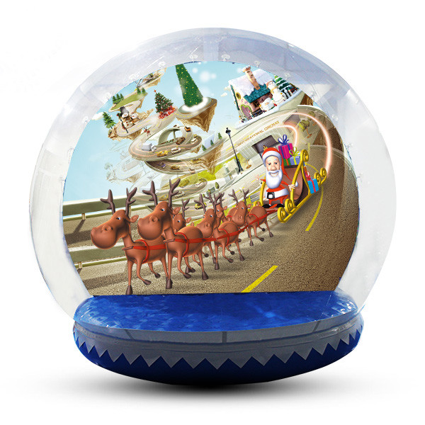 Cheap Festival Decoration Airblown Inflatable Snow Globe Customized Logo for sale