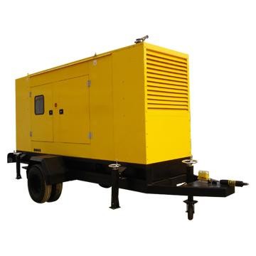 Cheap CUMMINS Trailer Mounted Diesel Generator 80KW / 100KVA Low Fuel Consumption for sale
