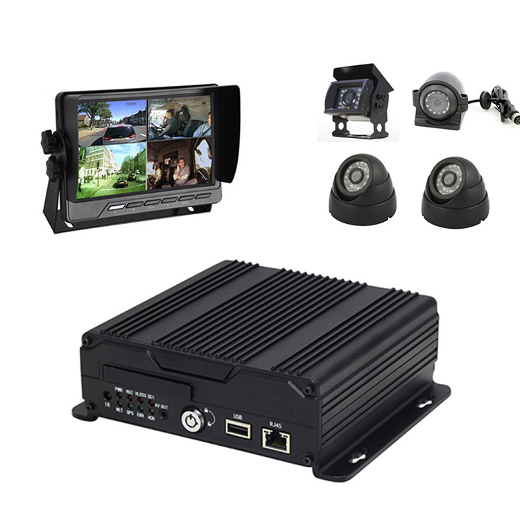 Cheap Dual SD Card CCTV 4G 3G Mobile DVR 4 Channels 1080P AHD Camera WIFI for sale