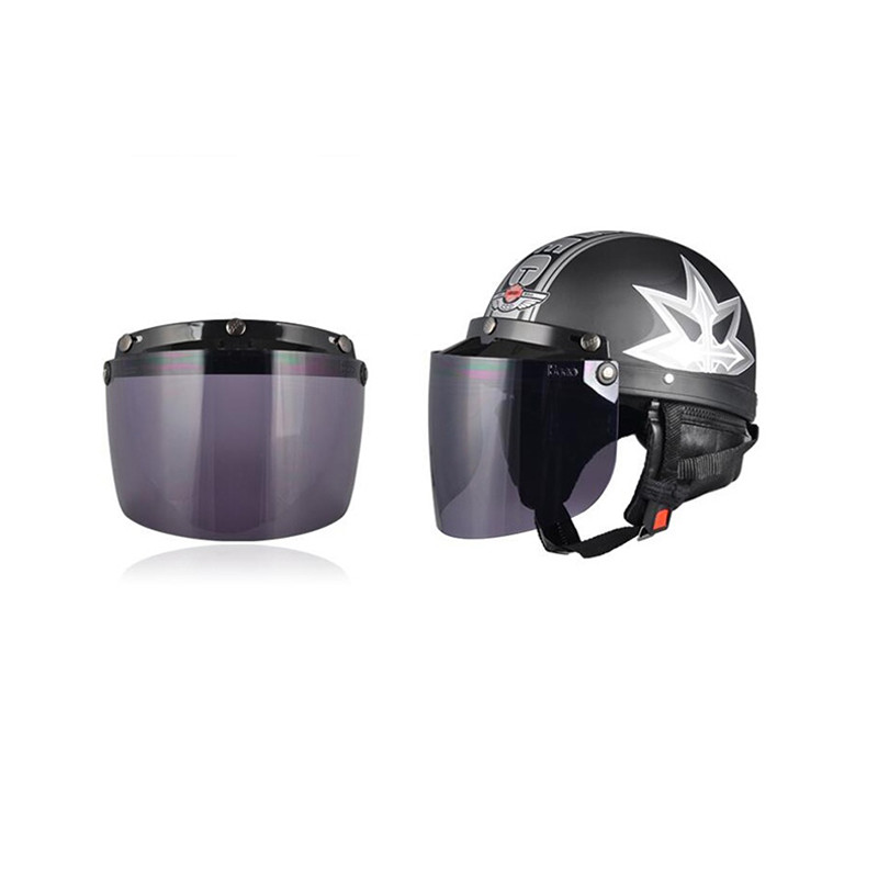 China Windproof Anti Fog Lens PC Material Made With Motorcycle Open Face Helmet on sale