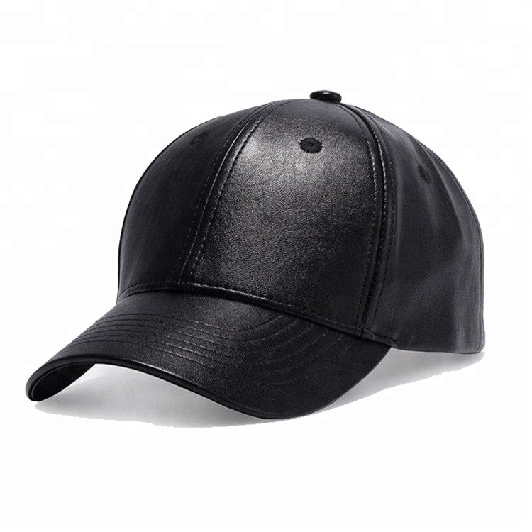 Cheap Pu Leather Curved Sports Dad Hats Unisex Customized Size / Color / Design for sale