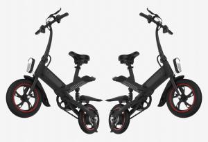 Cheap Lightest Electric Folding Bike , Electric Assist Bicycle High Carbon Steel Body for sale