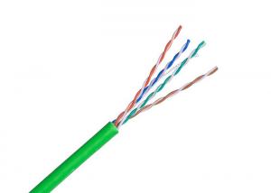 Cheap Temporary Lan Cable Bulk Cat5e Cable , CCA Conductor Shielded Cat5e Cable PVC Jacket for sale