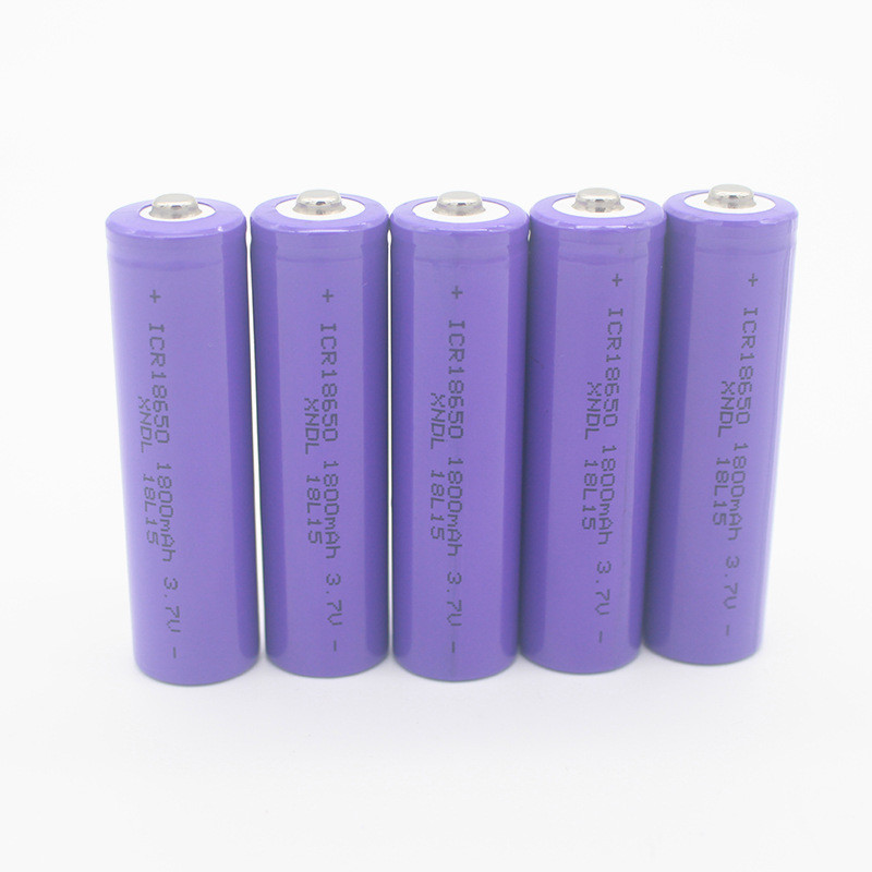 Cheap 3.7V 1800mAh 6.66Wh 18650 Rechargeable Li Ion Battery for sale
