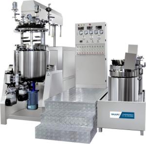 China Cosmetic / Detergent Making Machine  0 - 63 R / Min Vacuum Emulsifying Mixer on sale
