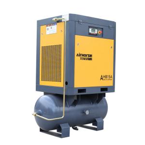 Cheap OEM available compressor power saving 11KW screw air compressor and air receiver for sale