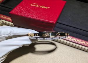 Cheap brand jewelry best Elegant Cartier Diamond Paved Love Bracelet N6039217 With Screw Motifs for sale
