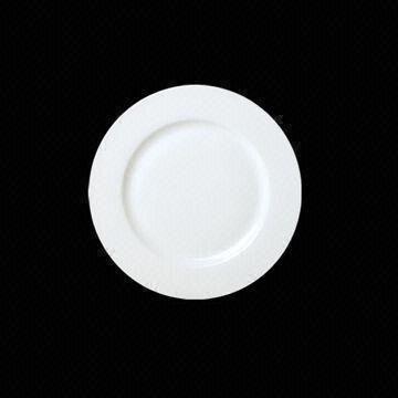 China Porcelain Plate, Good Resistance to Thermal Shock, Low Water Absorption Rate on sale