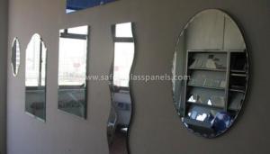Cheap Double Coated Paint Aluminium Glass Mirror , Decorative Bathroom Mirror With Shelf for sale