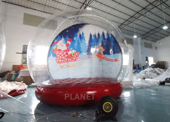 Cheap 4M 5M Inflatable Bouncing Snow Globe Photo Booth With Blower for sale