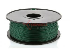 Cheap Toughness 1.75MM 3D Printer PLA Filament Dark Green , ABS / HIPS 3D plastic filament for sale