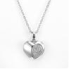 Buy cheap 4.8 Grams 925 Silver CZ Pendant Anti-Allergic Double Heart Pendant Necklace from wholesalers