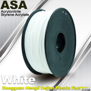 Cheap White ASA Filament / Anti Ultraviolet 1.75mm Filament For 3D Printer for sale