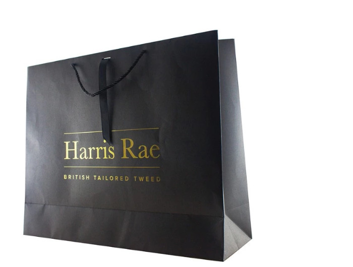 China High End Promotional Paper Bags , Twisted Handle Custom Printed Carrier Bags on sale