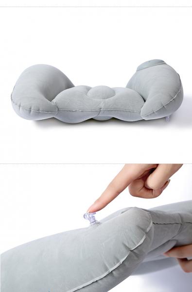SW9014 large valve Inflatable Travel Pillow car lumbar Chair posture support lower back support Travel Cushion