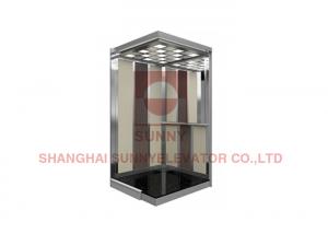 Cheap Antibacterial PVC Floor Passenger Elevator Cabin With 1.5mm Galvanized Walls for sale