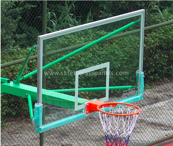 Cheap Super Toughened Safety Glass Basketball Backboard Wall Mount For Buildings for sale