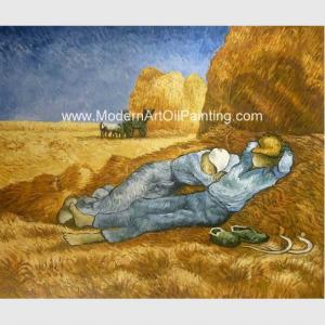 Cheap Custom Vincent Van Gogh Oil Paintings Reproduction La Sieste For Coffee Stores Decor for sale
