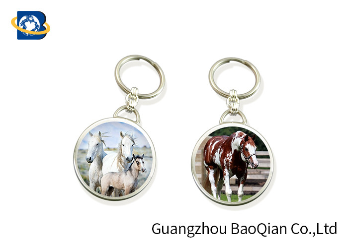 Cheap 3D Lenticular Keychain Lovely Horse Keyrings Printing Services For Promotional Gift for sale