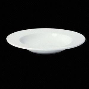 China Soup Plate, Made of Porcelain, Good Resistance to Thermal Shock, Lead-free on sale