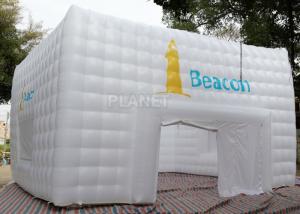 Cheap Large White Inflatable Cube Tent 420 D Oxford Cloth Apply To Trade Show for sale
