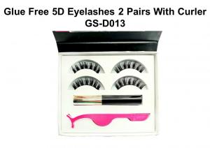 China Glue Free Soft 3D Mink Eyelashes With Curler / 3D Lash Extensions on sale