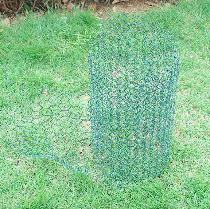 3/4 inch Hexagonal Wire Fence 0.8mm Diameter 50m Roll Green Wire Garden Fence