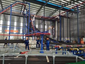 Cheap Poly Propylene Automated Powder Coating Line For 6m Steel Pipe for sale