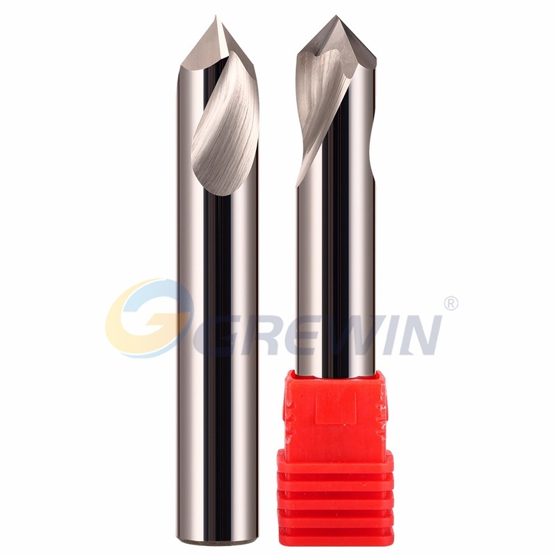 Cheap Alu 45 Degree Chamfer Router Bit Set HRC65 Tungsten Fixed Point Aluminum for sale