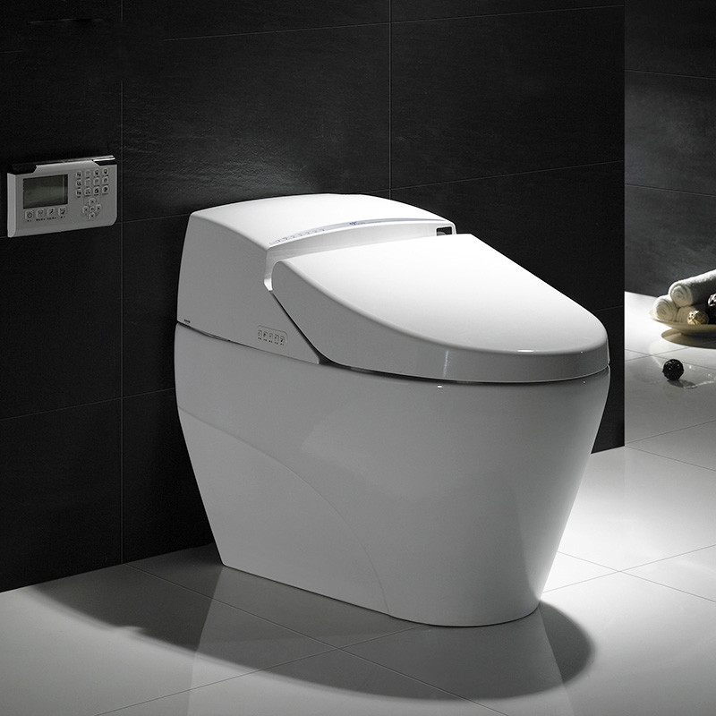 Cheap Ceramic intelligent toilet with electronic bidet toilet seat for sale