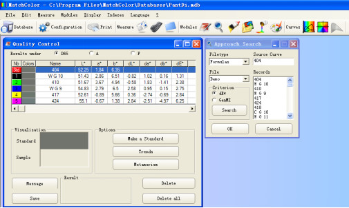 Cheap 3nh Laboratory Color Matching Software System High Efficiency With 6 Modules for sale