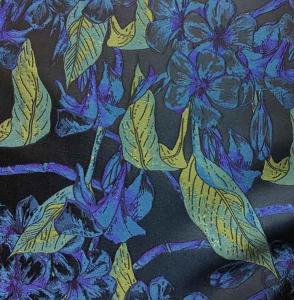 Cheap Residential Fabric Silky Jacquard Yarn-dyed Leaves H/R 21.0cm 500T/100% P/180gsm for sale