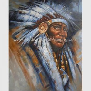 Cheap Impression Human Portrait Painting Tribal Leaders Handmade On Canvas for sale