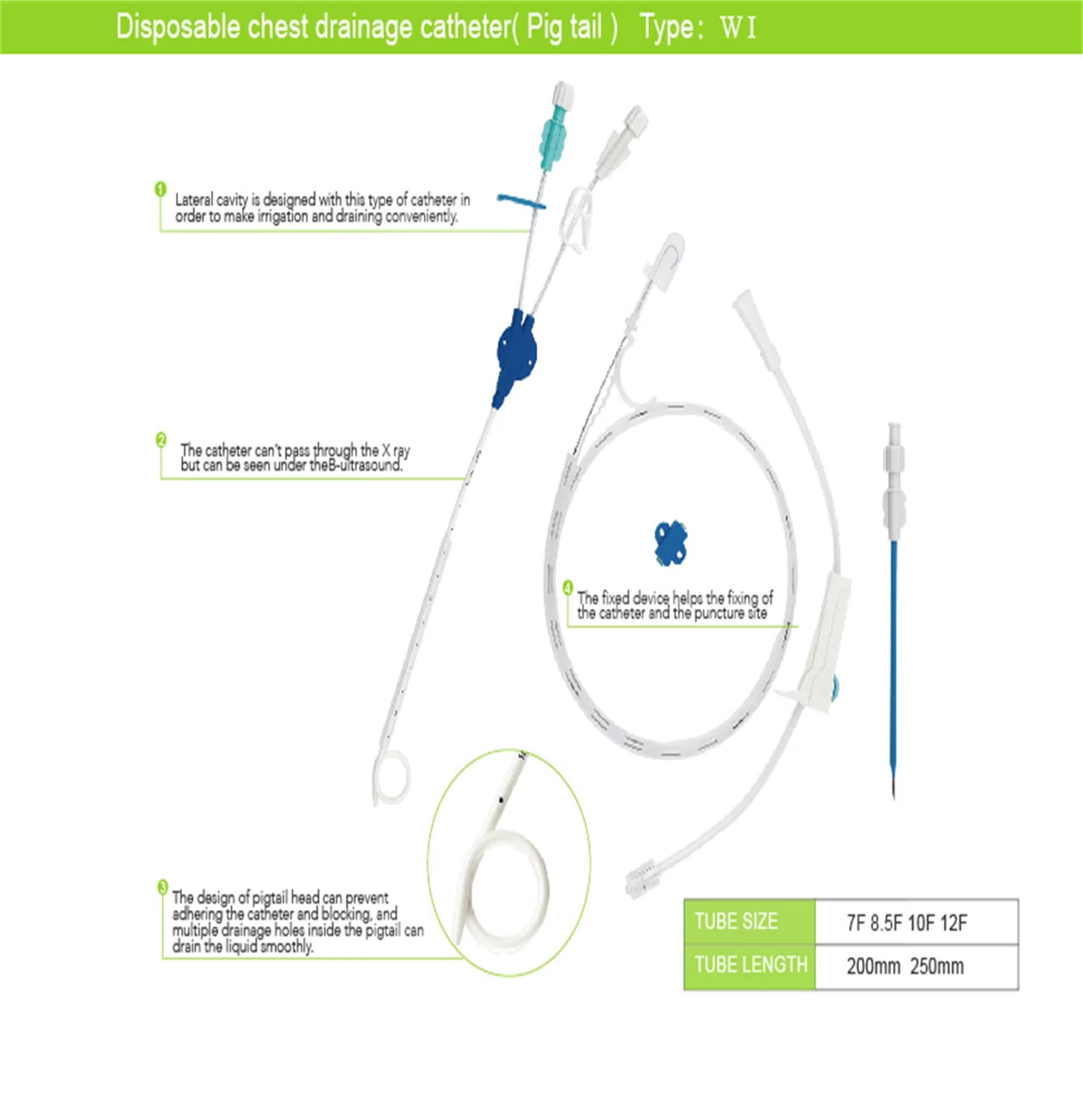 Cheap CE/ISO Pigtail Double Lumen Central Venous Catheter Kit for sale