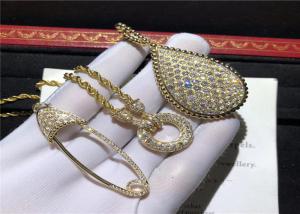 Cheap Luxury  18K Gold Diamond Necklace wholesale gold jewelry manufacturers for sale