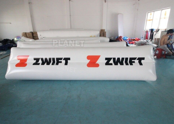 Cheap 0.9mm PVC Tarpaulin Floating Triathlon Swim Marker Inflatable Long Tube Cylinder Life Buoy for sale
