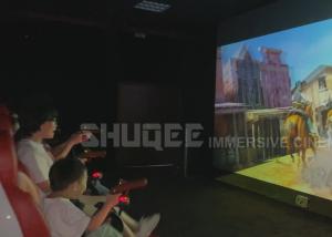 Cheap Interactive 7D  Movie Theater Shooting Game Gun Cinema With 12/26/30 Seating for sale