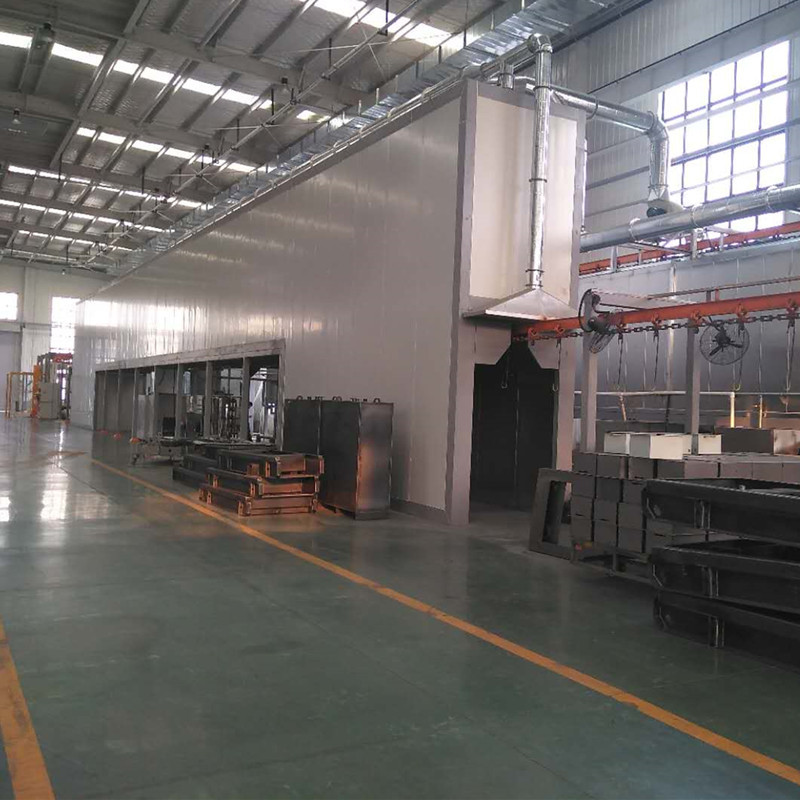 Cheap Electrostatic Automatic Powder Coating Plant Natural Gas Heating for sale