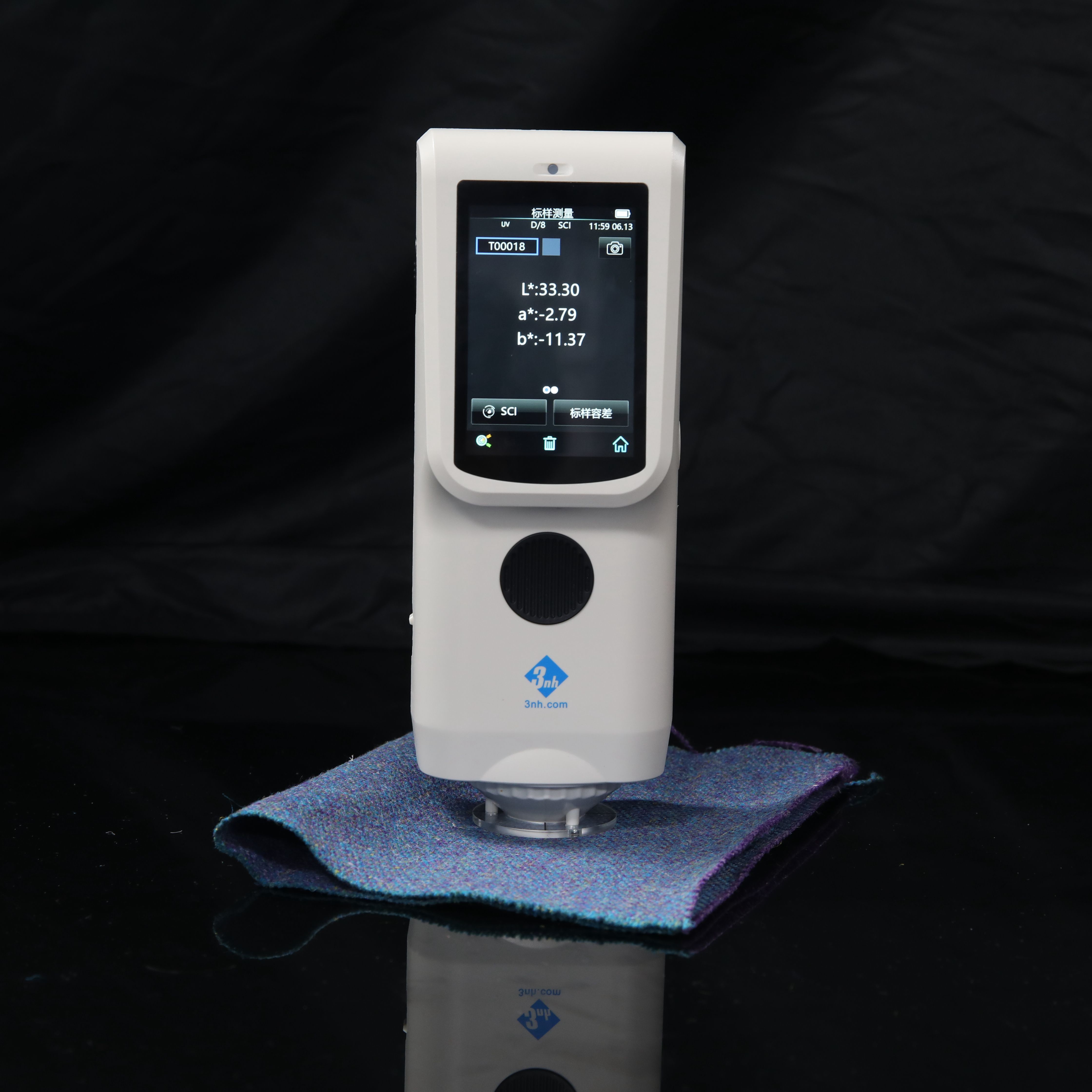 Cheap CR8 Fabric Portable Spectrophotometer Planar Grating Digital 3nh Colorimeter for sale