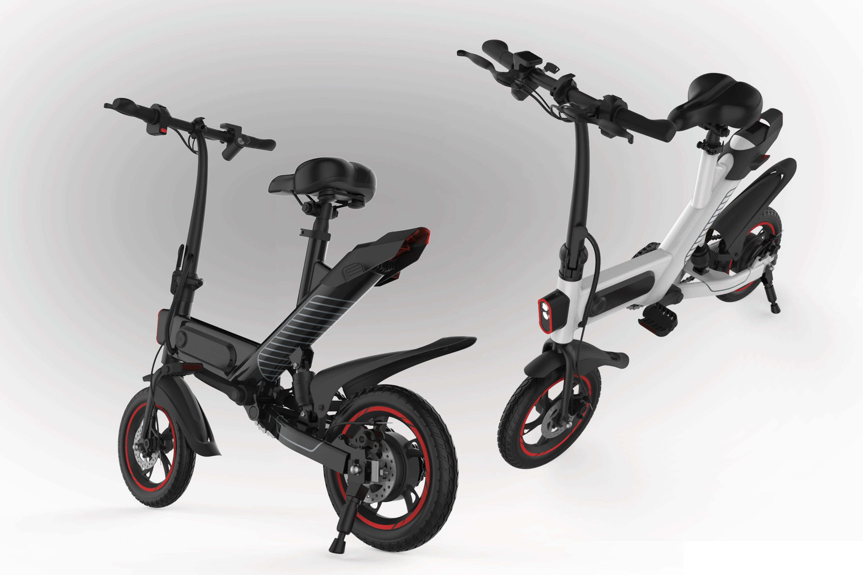 Cheap Portable Collapsible Electric Bike , Folding Electric Bicycle With Disc Break System for sale