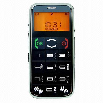 Cheap Senior Phone with Black and White Screen, SOS, LED Torch, LBS, FM Radio, Big Button/Fonts, 1.7" LCD  for sale