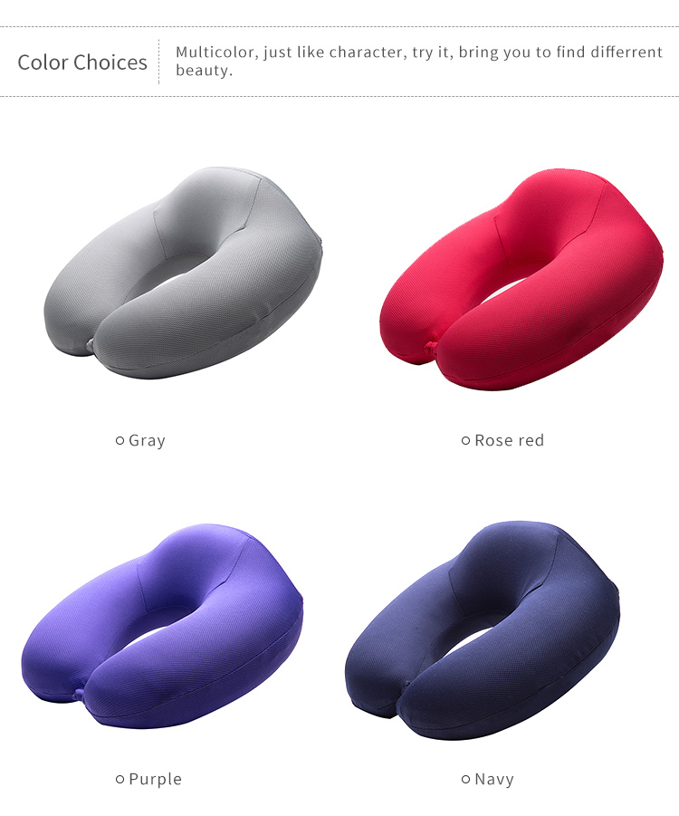 Chinese Promotional breathable sleep car Super soft comfy memory foam form Shoulder Relax Relief Snake neck pillow